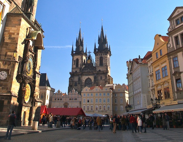 plaza de la ciudad vieja, en praga, República Checa