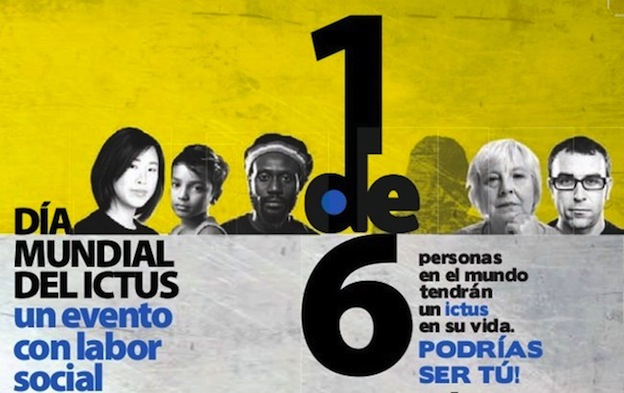 cartel anunciador del día mundial del ictus