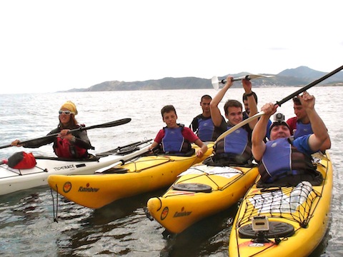 en kayak por Costa Brava