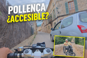 Calles de Pollença dificultad silla de ruedas