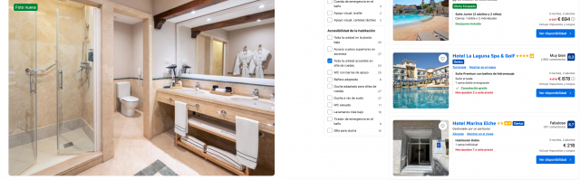 filtro accesibilidad booking realidad hotel